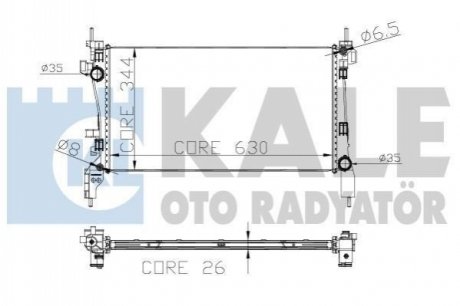 320600 KALE OTO RADYATOR Радиатор воды