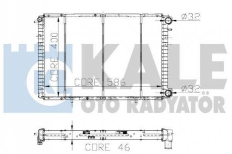 180500 KALE OTO RADYATOR Радиатор воды