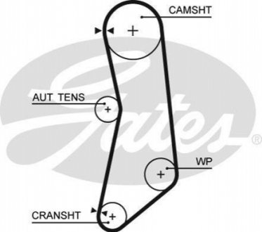 5626XS Gates Ремінь ГРМ