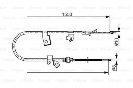 1 987 482 156 BOSCH Тросик