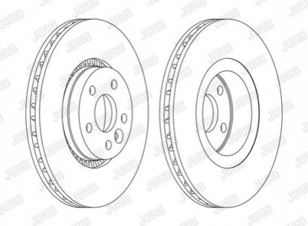 562643JC-1 Jurid JURID FORD Диск тормозной передн.Galaxy,S-Max,Landrover Freelander,Volvo S60/80 II,V60/70,XC70 06-