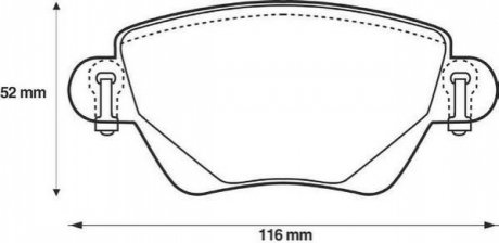 573012J Jurid JURID FORD Тормозные колодки задн.Mondeo III 00-,Kangoo 01-,Jaguar X-Type