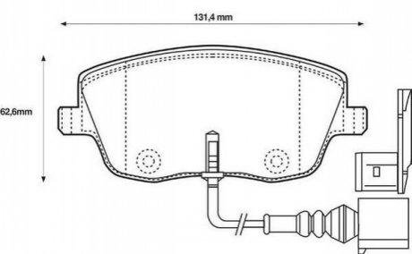 573101J Jurid JURID VW Гальмівні колодки перед.Polo 01- Skoda Fabia 99-, Roomster SEAT