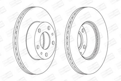 563018CH CHAMPION CHAMPION FIAT диск гальмівний передн.Ducato,Citroen Jumper,Peugeot 94-