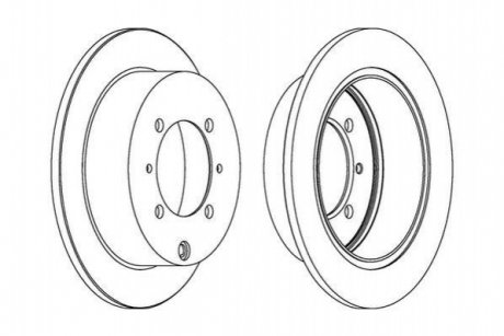 562018JC Jurid JURID MITSUBISHI Диск гальмівний задній Galant,Lancer,Space Runner 92-