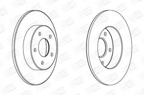 562264CH CHAMPION CHAMPION NISSAN диск гальмівний задн. Almera 00-05, Primera (P12) 01-