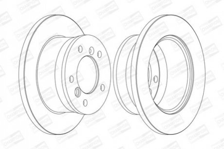 567761CH CHAMPION CHAMPION DB диск гальмівний задній Sprinter,VW LT28-46 95- (272*16)