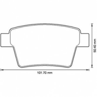 573218J Jurid JURID FORD Тормозные колодки задн.Mondeo III 04-,Jaguar X-Type 04-