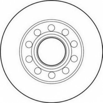 562192JC Jurid JURID VW Диск тормозной задний 245mm Audi 80,A4 00-,Seat Exeo 08-