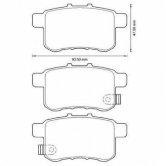 572626J Jurid JURID HONDA Гальмівні колодки задн. Accord VIII 08-,Civic 12-