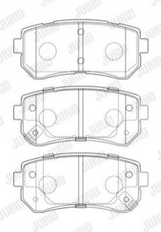 573757J Jurid JURID Гальмівні колодки задн. Kia Ceed, Rio , Hyundai Accent