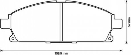 572466J Jurid JURID Тормозные колодки пер. Nissan X-Trail 01-, Terrano 95-