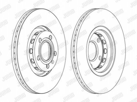 562383JC-1 Jurid JURID AUDI Диск гальмівний передній A4 A6 98-,Passat,Skoda