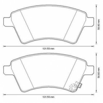 573288J Jurid JURID SUZUKI Гальмівні колодки передн. SX4,Fiat Sedici 06-