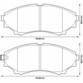 572572J Jurid JURID FORD Тормозные колодки передн.Ranger,Mazda BT-50 99-