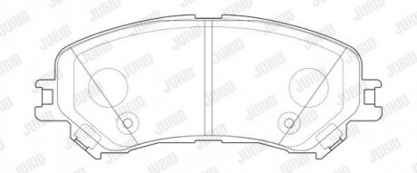 573673J Jurid JURID RENAUTL Колодки гальмівні пер. Espace 1,6dCi 15-