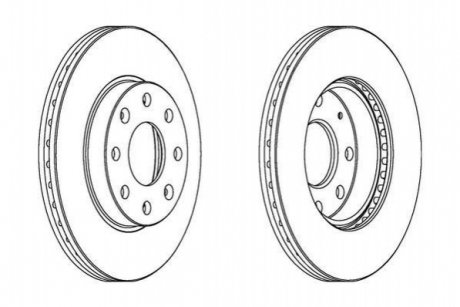 563019JC Jurid JURID CHEVROLET Диск тормозной передн.Aveo,Spark 02-