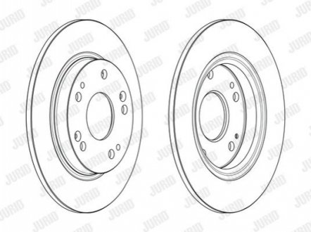 563242JC Jurid JURID HONDA Гальмівний диск CR-Z (ZF) 1.5 IMA 10-13