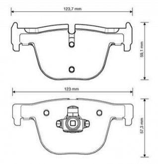 573354J Jurid JURID BMW Тормозные колодки задн.3 F30/34,4 F33//36