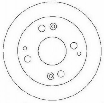 562282JC Jurid JURID HONDA Гальмівний диск задн.Accord VI 98- D260