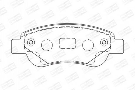 573135CH CHAMPION CHAMPION CITROEN колодки гальмівні передні C1 05-