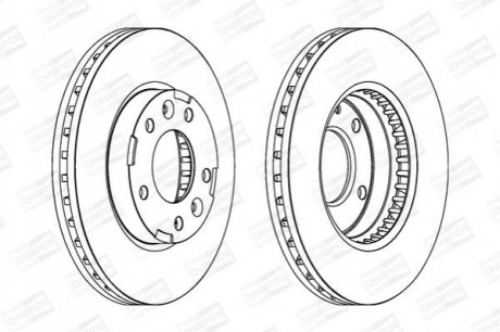 563039CH CHAMPION CHAMPION KIA диск гальмівний передн. Carnival 99-