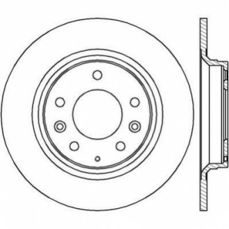 562416JC Jurid JURID MAZDA Диск гальмівний задн. Mazda 6,Premacy