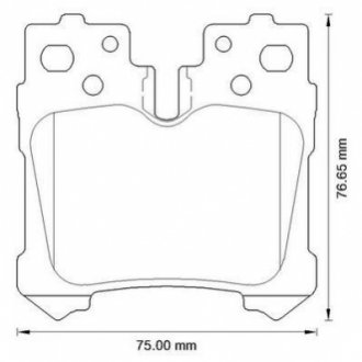 572648J Jurid JURID TOYOTA Гальмівні колодки задн. Lexus LS 06-