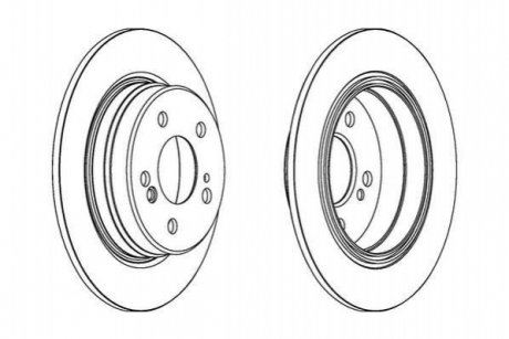 563040JC Jurid JURID DB Диск гальмівний задній W124/202/203/210
