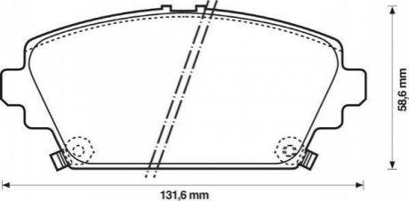 572429J Jurid JURID HONDA Колодки тормозные передн. Accord 98-