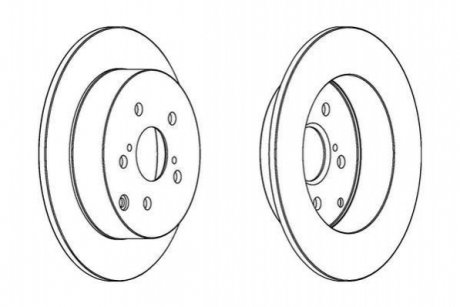 562415JC Jurid JURID TOYOTA Диск гальмівний задн.Corolla 01-