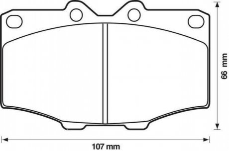 572178J Jurid JURID TOYOTA Гальмівні колодки Hilux,4-Runner