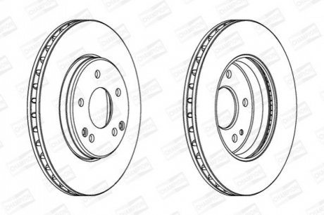 562013CH CHAMPION CHAMPION DB диск гальмівний передн. W210 95-