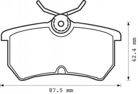 571998J Jurid JURID FORD Гальмівні колодки задн. Focus 98-