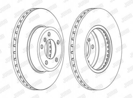 562397JC-1 Jurid JURID BMW Диск тормозной передн.5 E60 03-