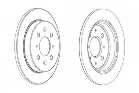 562851JC Jurid JURID HONDA Диск гальмівний задн.Jazz 08-