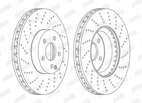 562634JC-1 Jurid JURID DB Диск гальмівний передн.W204 04-