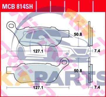 MCB814SH TRW Тормозная колодка (диск)