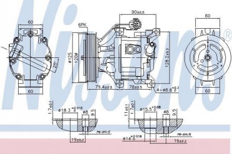 890323 NISSENS Компресор кондиционера