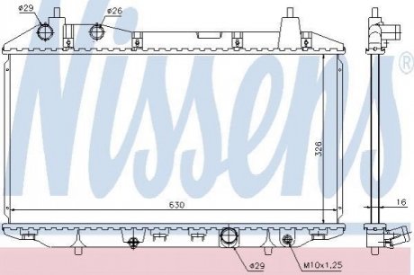 68147 NISSENS Радіатор охолоджування