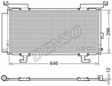 DCN36004 DENSO Конденсер кондиціонера