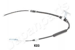 BC-K03 JAPANPARTS JAPANPARTS KIA трос ручн.гальма лів.Carnival 01- (бараб.)