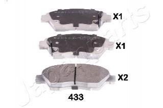 PA-433AF JAPANPARTS JAPANPARTS HONDA гальмівні колодки дискові Civic 91-