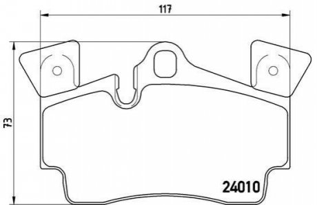 P85 088 BREMBO Гальмівні колодки дискові