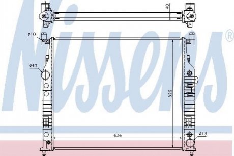 62577A NISSENS Радіатор охолоджування