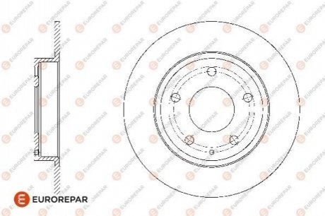 1676008480 Eurorepar EUROREPAR 8708309198 ДИСК ГАЛЬМ?ВНИЙ ЗАДН?Й 2ШТ.