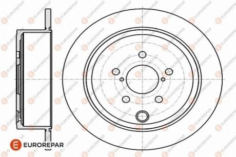 1642779480 Eurorepar EUROREPAR 8708309198 ДИСК ГАЛЬМ?ВНИЙ ЗАДН?Й 2ШТ.