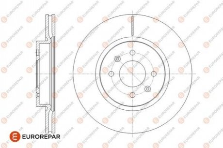 1676008280 Eurorepar EUROREPAR 8708309198 ДИСК ГАЛЬМ. ПЕРЕДН?Й 2ШТ