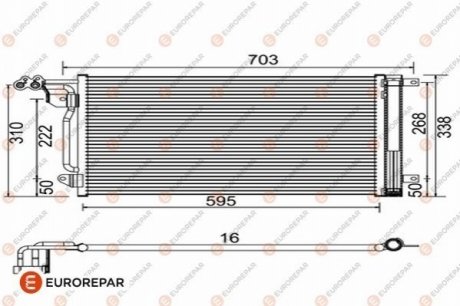 EUROREPAR 8418991000 РАД?АТОР КОНДИЦ?ОНЕРА 1618099680