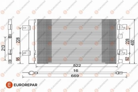 1618100280 Eurorepar EUROREPAR 8418991000 РАД?АТОР КОНДИЦ?ОНЕРА